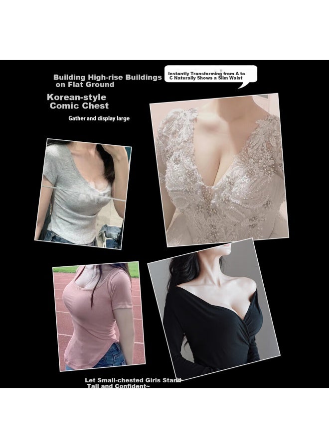Molatoire Strapless Invisible Bra Women Seamless Bralette Wireless Front Closure Bra Small Chest Push-up Anti-slip Bandeau - Image 5