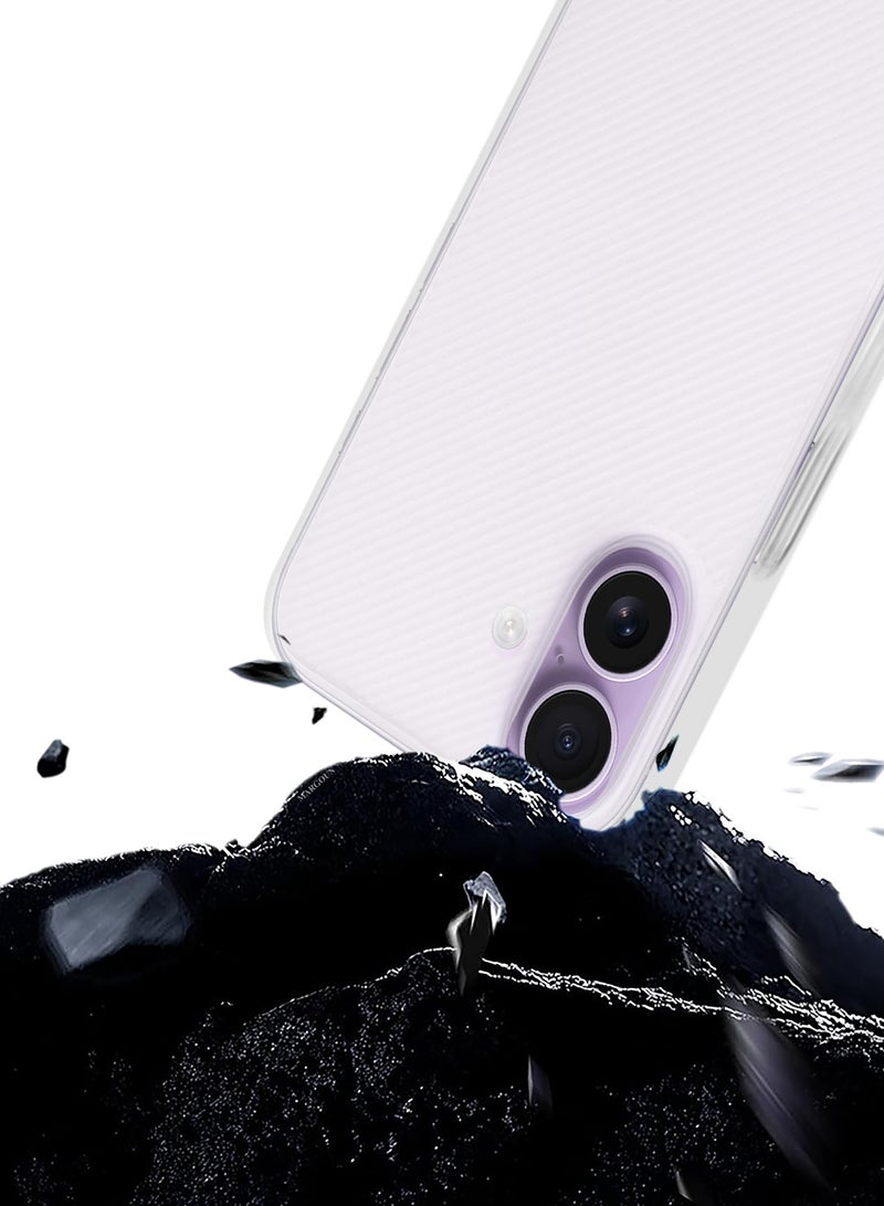 غطاء حالة لجهاز iPhone 17 - غطاء متين وقوي فائق النحافة - تصميم خط Air Skin مع ظهر شفاف - غطاء حماية من السقوط - أبيض - Image 5