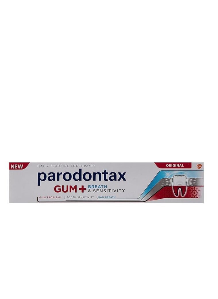 Parodontax - Toothpaste Gum Breath And Sensitivity White 75ml - Image 1