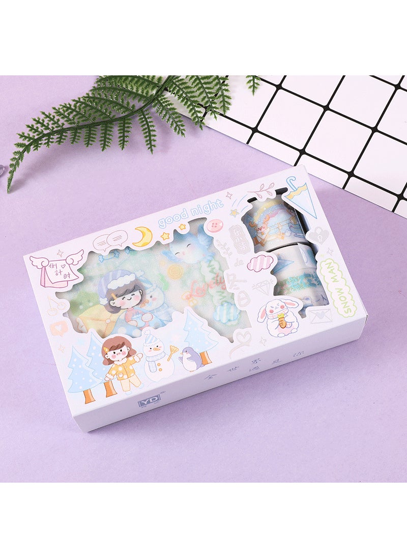 Frosted Sticker Set Series Handbook Tape Girl Landscape Student Diary Decoration Stickers Thickness 4cm Suitable Travel Souvenir Winter - pzsku/ZF5B9997593EDEFE29D4EZ/45/_/1741691405/8c7b5063-3b29-4f3b-84c8-5ceafad99869