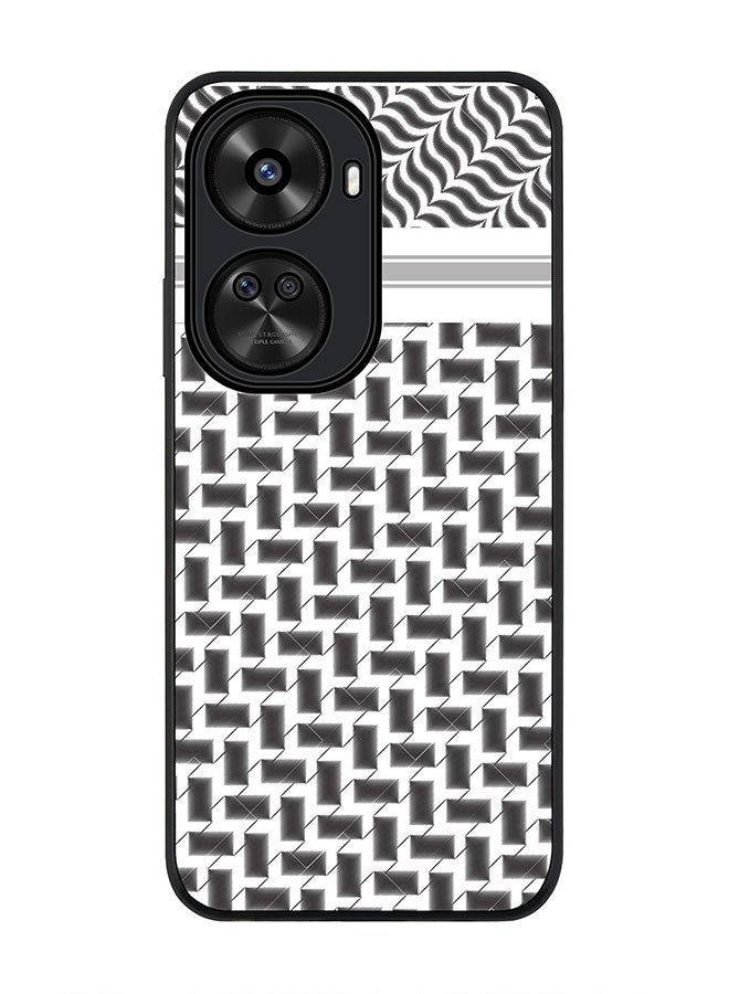 Stylizedd Rugged Black edge case for Huawei nova 12 SE / Huawei nova 11 SE 4G, Slim fit Case Flexible Rubber Edges Anti Drop TPU Gel Thin Cover - Shemag (Black) - Image 1