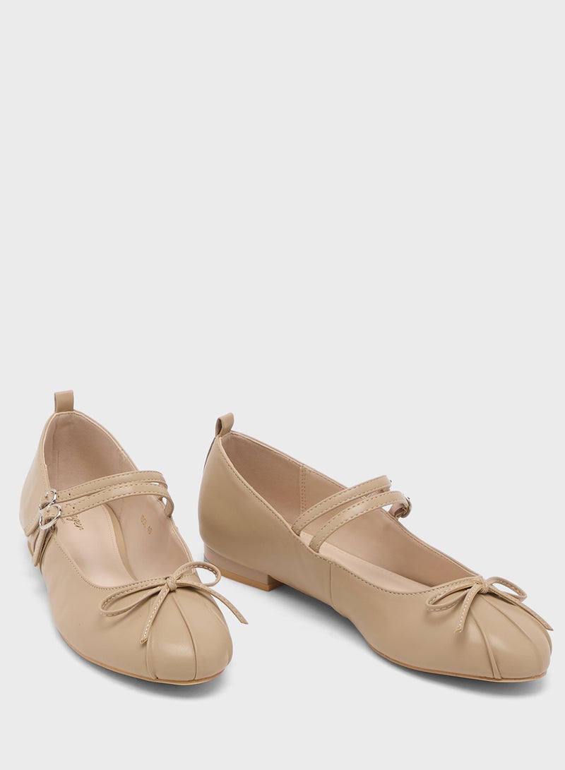 جينجر حذاء باليرينا ماري جين بفيونكة - Image 4