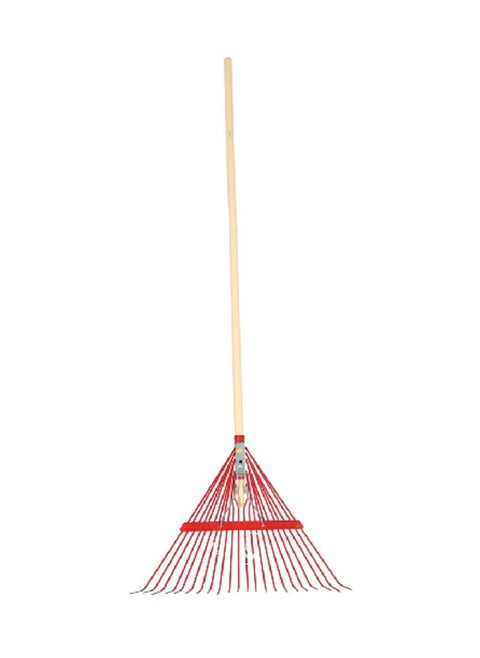 Leaf Collecting Spring Brace Rake Beige and Red 55.88 cm EMXC-22-ACE