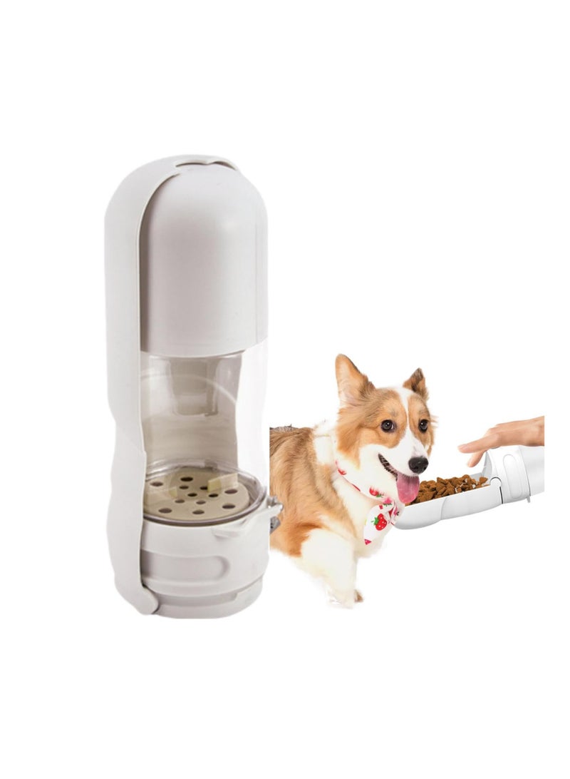 SYOSI Portable Dog Water Dispenser, Puppy Pet Travel Water Bowl, Activated Carbon Filter Removes Impurities and Odors, ABS Pet Water Dispenser, Leak Proof Pet Dog Travel Drinking Water Bottle, White  - Image 1
