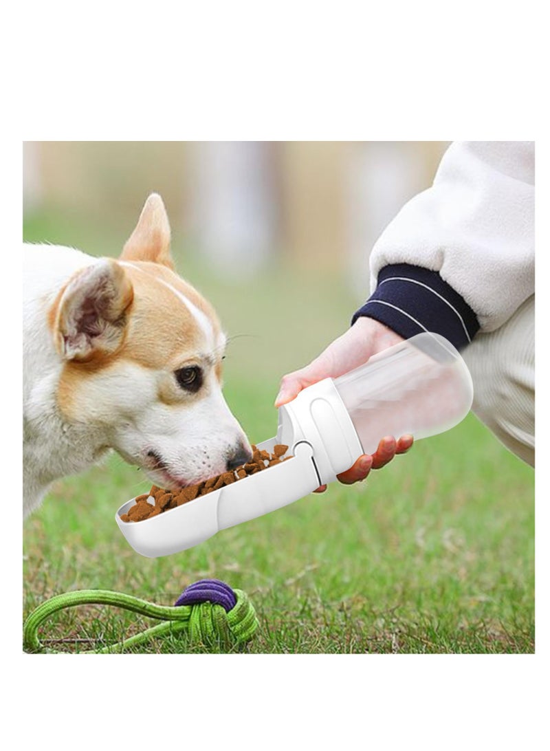 SYOSI Portable Dog Water Dispenser, Puppy Pet Travel Water Bowl, Activated Carbon Filter Removes Impurities and Odors, ABS Pet Water Dispenser, Leak Proof Pet Dog Travel Drinking Water Bottle, White  - Image 4