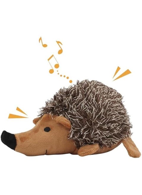 Plush Dog Toy, Hedgehog Dog Squeaky Toy, Soft Animal Plush Dog Toothbrush Chew Toy, Interactive Squeaky Hide and Seek Plush Dog Toy,Stuffed Biting Training Playing Toys for Pet Puppy Chewers
