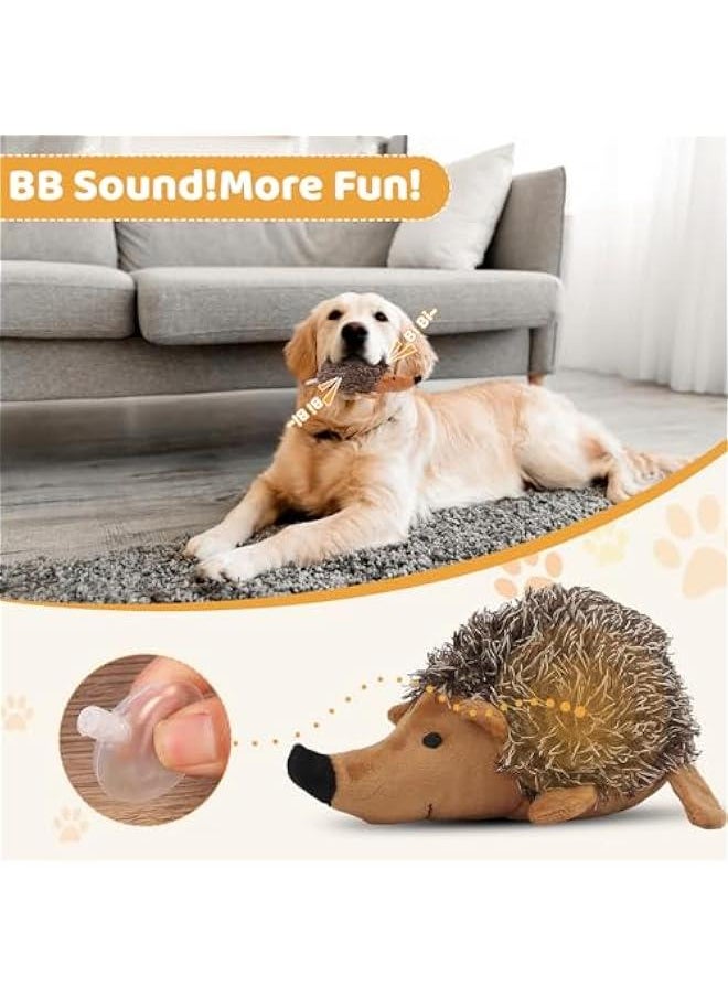 null - Plush Dog Toy, Hedgehog Dog Squeaky Toy, Soft Animal Plush Dog Toothbrush Chew Toy, Interactive Squeaky Hide and Seek Plush Dog Toy,Stuffed Biting Training Playing Toys for Pet Puppy Chewers - Image 1