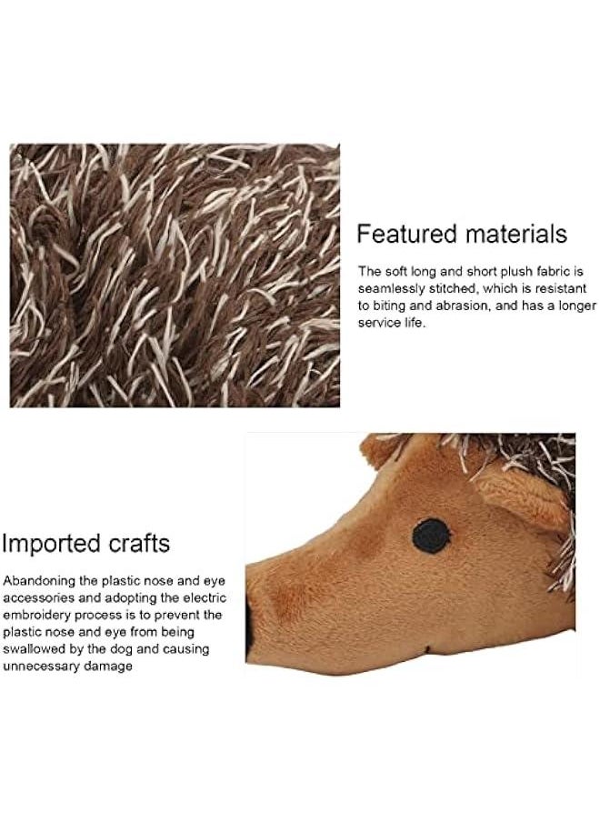 null - Plush Dog Toy, Hedgehog Dog Squeaky Toy, Soft Animal Plush Dog Toothbrush Chew Toy, Interactive Squeaky Hide and Seek Plush Dog Toy,Stuffed Biting Training Playing Toys for Pet Puppy Chewers - Image 1