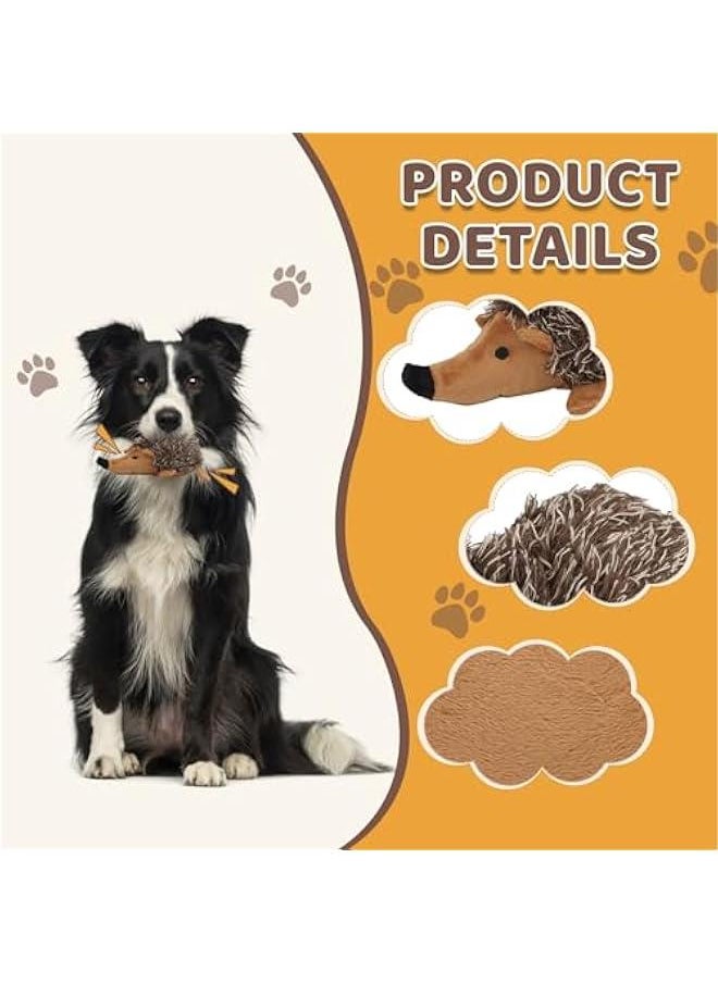 null - Plush Dog Toy, Hedgehog Dog Squeaky Toy, Soft Animal Plush Dog Toothbrush Chew Toy, Interactive Squeaky Hide and Seek Plush Dog Toy,Stuffed Biting Training Playing Toys for Pet Puppy Chewers - Image 1