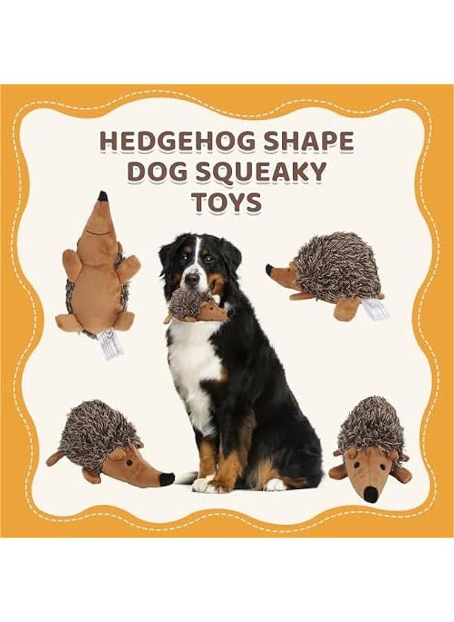 null - Plush Dog Toy, Hedgehog Dog Squeaky Toy, Soft Animal Plush Dog Toothbrush Chew Toy, Interactive Squeaky Hide and Seek Plush Dog Toy,Stuffed Biting Training Playing Toys for Pet Puppy Chewers - Image 1