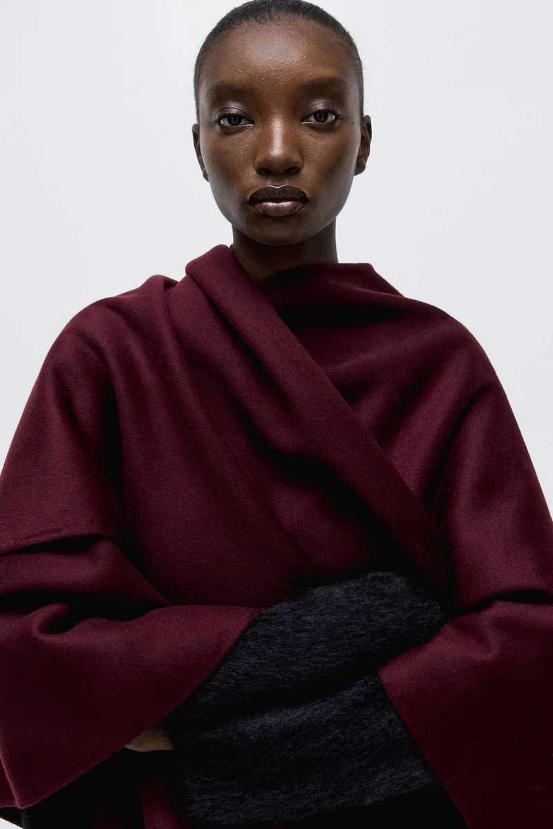 H&M Handmade wool-blend cape