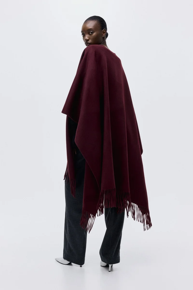 H&M Handmade wool-blend cape