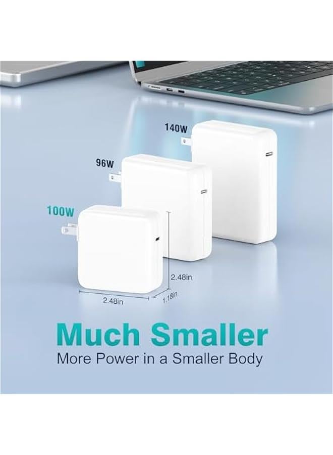 Arabest Charger for MacBook Pro 16 14 inch MacBook Air 15 13 inch 2025 2024 2023 2022 2021 2020 2019 M4 M3 M2 M1, Super Compact 100W USB C Laptop Power Adapter, 6.6FT USB-C Braided Cable, Original Quality - Image 5