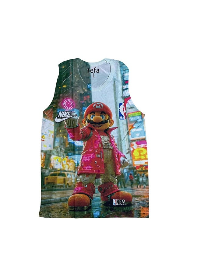 Front Printed Sportive Tank Top