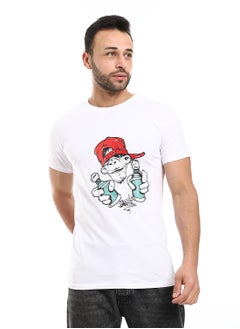 Mens  Printed T- Shirt With Half Sleeves And Round Neck