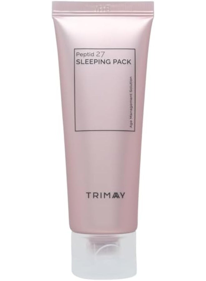 TRIMAY Peptid 27 Sleeping Pack 60ml | Korean Overnight Sleeping Mask with 27 Peptides, Niacinamide & Hyaluronic Acid | Hydrating Anti Aging Night Mask for Firming, Brightening & Skin Barrier Care - Image 3