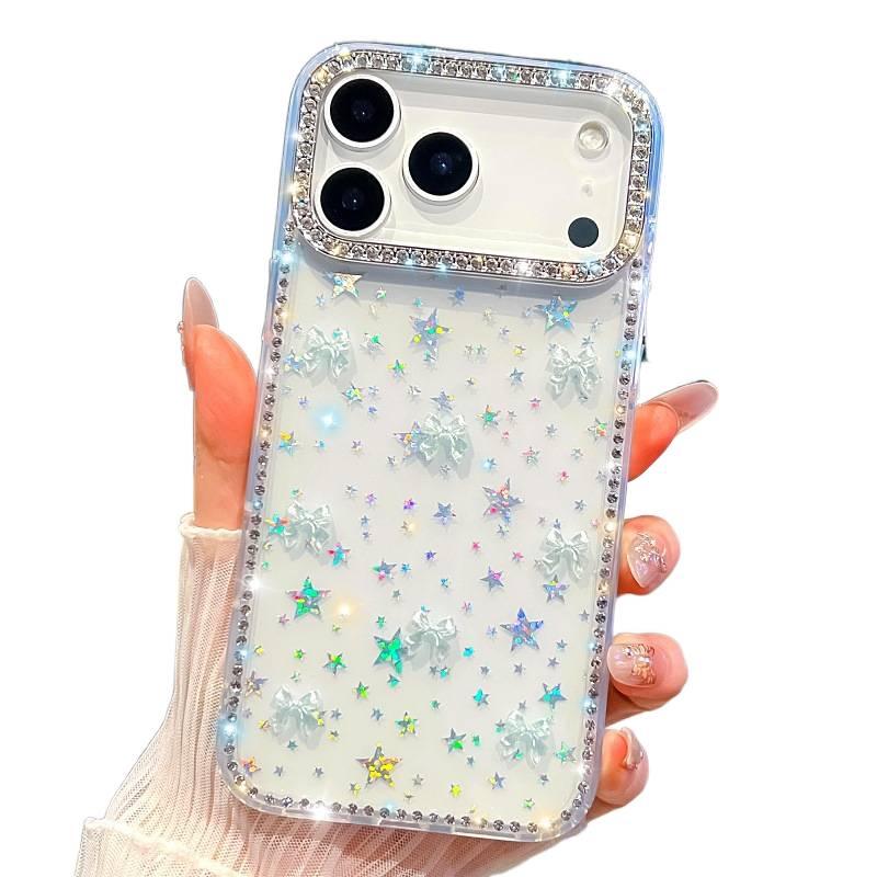 Protective Case, Drop Protection, Clear, Shockproof Cover for iPhone 15 / 15 Plus / 15 Pro / 15 Pro Max, Bow Design - Layan Lure - Image 1