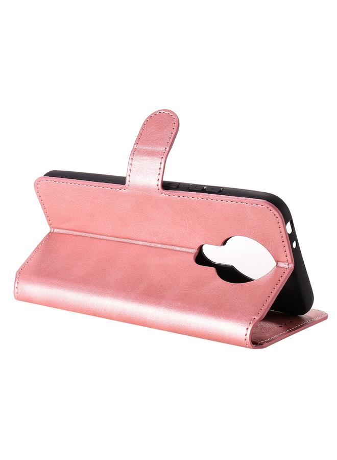 اس-توب جراب لهاتف Nokia 3.4 / 7.3 مصنوع من جلد العجل الكلاسيكي PU + TPU، قابل للطي أفقيًا، مع حامل وفتحات للبطاقات ومحفظة - Image 5