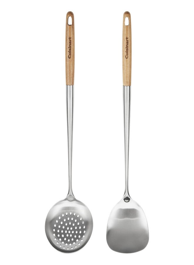 كويزينارت مجموعة أدوات ووك من كويزينارت مكونة من قطعتين (ملعقة تقليب، ملعقة إزالة القشور) - Image 4