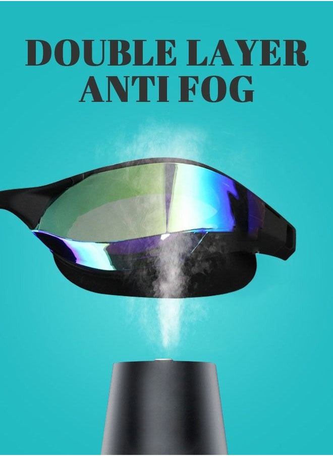 GROIC Swimming Goggles Adult Racing Wide Vision Leak-proof UV Protection Waterproof  Anti-fog for Men  Woman in Races - Gold  - Image 4