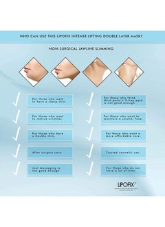 LIPOFIX Double Chin Intense Contour Fit Define Double Layer Mask LipoFix - 5 Masks  - Image 5