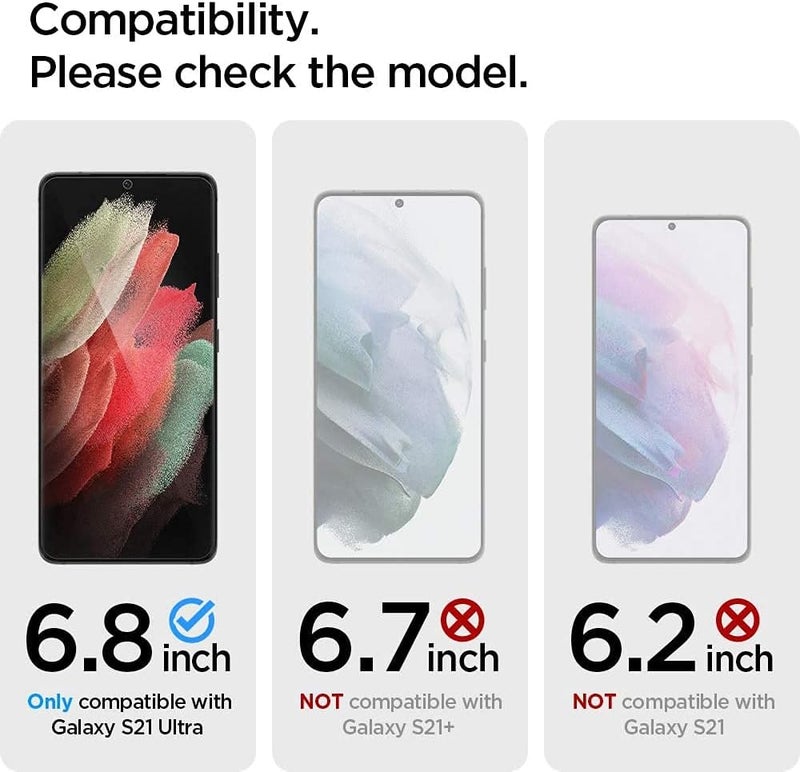 UltiUnison غطاء هاتف سيليكون لـ Samsung Galaxy S21 Ultra، غطاء هاتف ناعم ورقيق من السيليكون مع بطانة من الألياف الدقيقة، غطاء هاتف مقاوم للصدمات لـ Samsung Galaxy S21 Ultra (وردي) - Image 2