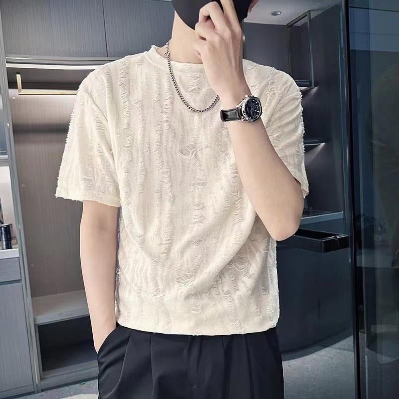 Short-Sleeved T-Shirt Men'S Trendy Handsome T-Shirt Summer Internet Popular Duffy Handsome Trendy Brand Ins Half-Sleeved Clothes - Image 5