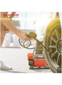 RoadPower Car Air Compressor Ultra Extreme 4x4 Tire Super Air Flow Portable 160 Litter Mints 150 PSI 12V Tire Inflator For Car Trunk Bicycle And Other Inflatables With Carry Bag Color  - Image 5