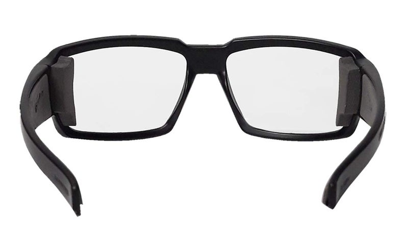BOMBER Clear Safety Glasses for Men, Matte Black Frame with Polycarbonate Clear Safety Lens z87 Compliant BG101 Safety Glasses, Fitment style for men women - Image 3