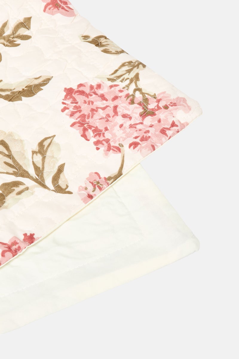 Nanette lepore 3 Pieces Floral Pattern Cotton Feel Bedspread Set, Multicolor  - Image 3