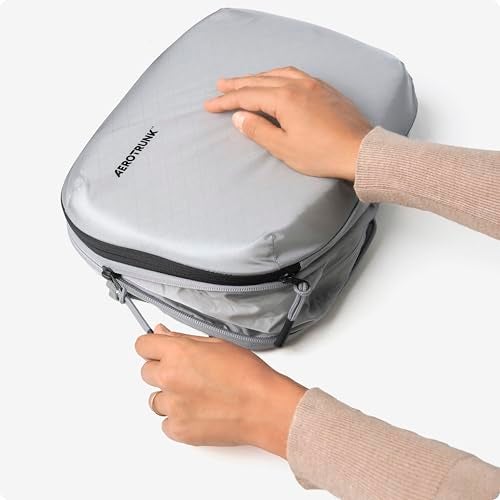 Aerotrunk Ultralight Compression Packing Cubes - Lightweight Travel Organizers for Suitcases and Luggage (6-Pack, Light Grey) - Image 2