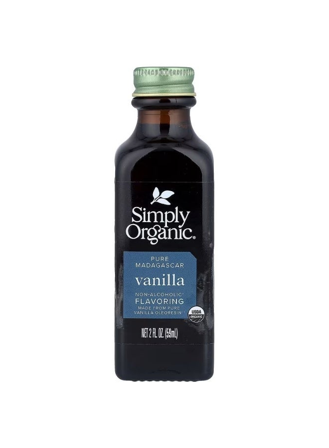 نكهة فانيليا مدغشقر النقية غير الكحولية 2 أونصة سائلة 59 مل