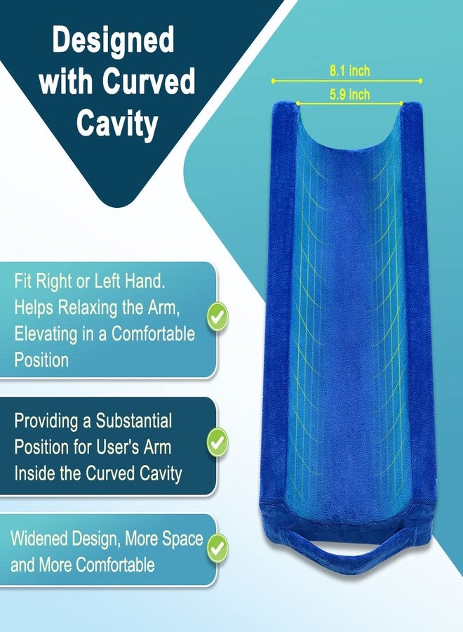 Zelen Arm Elevation Pillow Support Wedge Elevating Arm Medical Pillow Post Surgery Elevated Surgical Arms Pillows for Sleeping Elbow Therapy Wedge Foam Support Hand Elevator Broken Wrist Recovery - Image 3