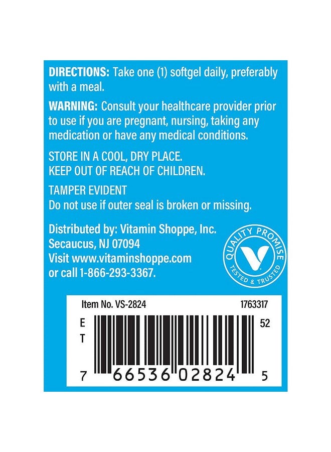 The Vitamin Shoppe Vitamin D3 5000IU Softgel, Supports Bone & Immune Health, Aids in Cellular Growth & Calcium Absorption, Gluten Free & Once Daily Formula (200 Softgels) - Image 4