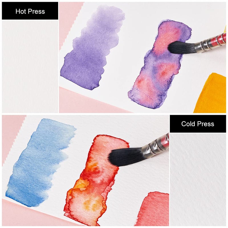 Paul Rubens Watercolor Paper, Cold Press Watercolor Journal,50% Cotton 140 lb/300gsm 20 Sheets 5.2â€™â€™ x 3.8â€™â€™ Travel Art Journal for Beginners and Artists - Image 5