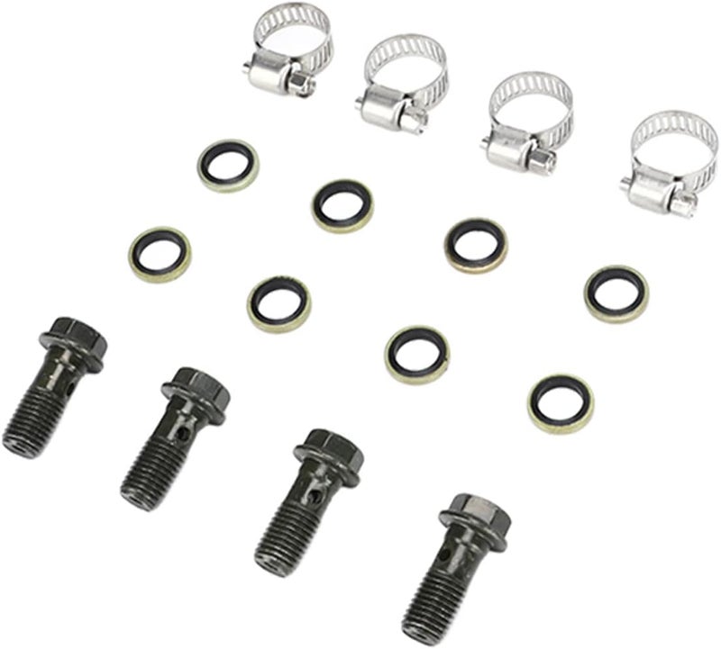 كلاراكو قطع غيار السيارات، طقم خرطوم سائل تبريد الرادياتير 450 مم مع براغي M10x1.25 مناسب للدراجات النارية الترابية 125cc 140cc 150cc 160cc والدراجات النارية الرباعية - Image 3