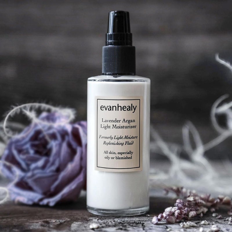Evanhealy Lavender Argan Light Moisturizer - Vegan Light Moisture Replenishing Fluid for All Skin Types, 2 Ounces - Image 3