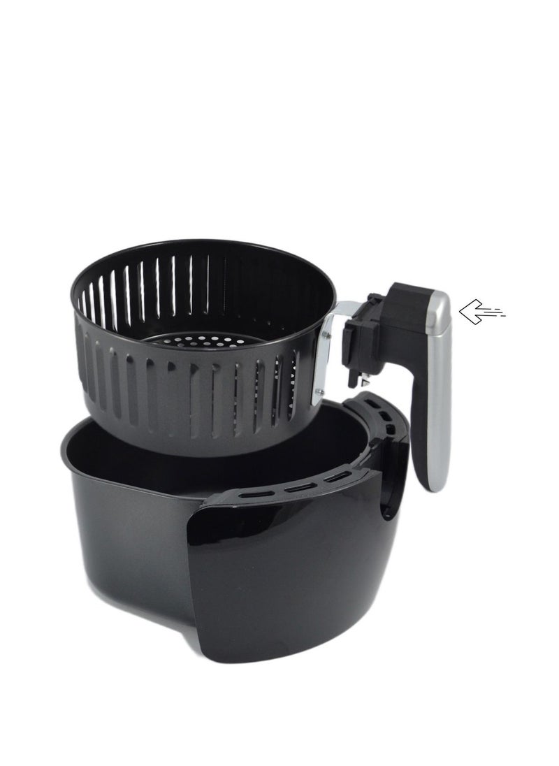 Homemaker - Home Maker Air Fryer 3.5 Liter, 1400 W, Rapid Air Circulate System, Timer & Temperature Control, Over Heat Protection, Non-stick & Removable Basket, Black - Image 1
