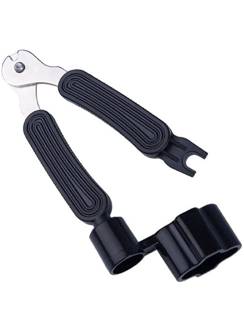 Generic Multifunctional Guitar Maintenance Tool String Peg Winder String Cutter Pin Puller Instrument Accessories Comfortable Instrument Accessories for most Guitars and Bass  - Image 1