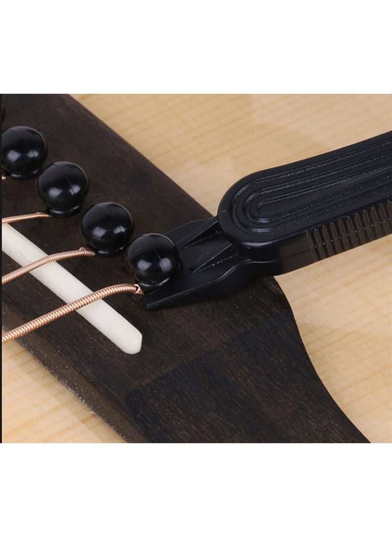 Generic Multifunctional Guitar Maintenance Tool String Peg Winder String Cutter Pin Puller Instrument Accessories Comfortable Instrument Accessories for most Guitars and Bass  - Image 5