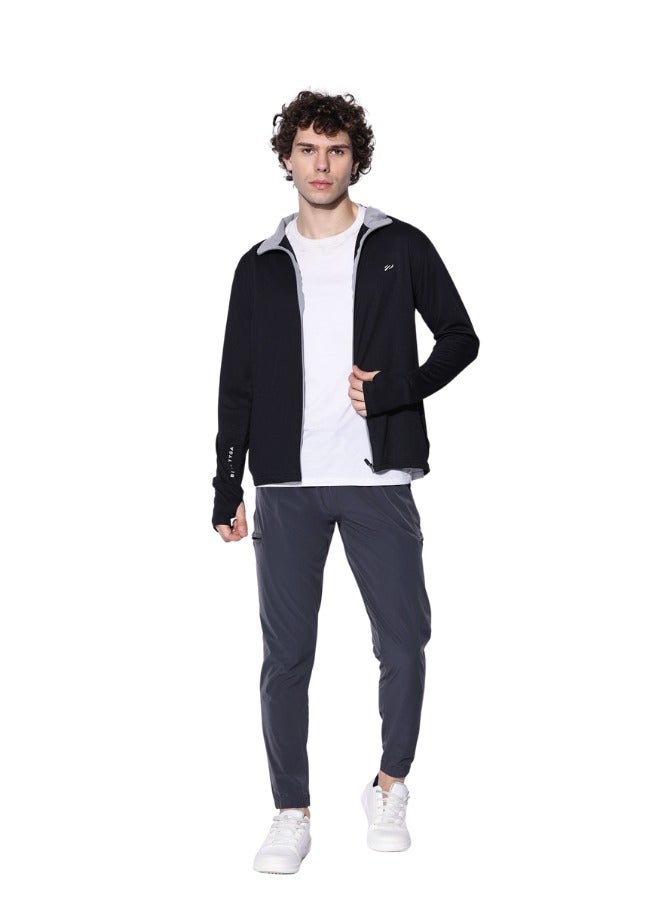 BLUE TYGA Men's Long Sleeve Nylon Sunscreen Jacket – Lightweight Sports, Travel, Gym, Running, Trekking Jacket with Zipper Closure – Casual Summer & Winter Wear  - Image 2