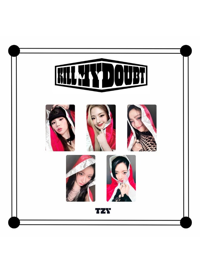 NIBEMINENT 5 Pcs Kpop ITZY Kill My Doubt Lomo Cards Card For Fans Collection Gifts - Image 1