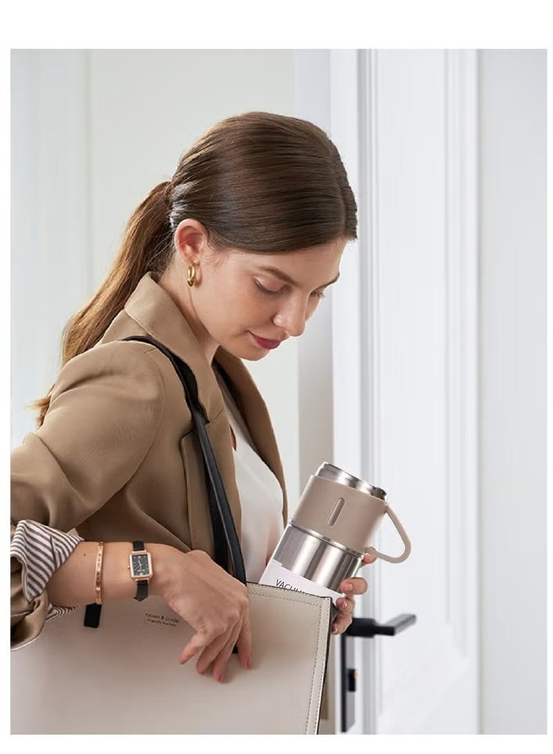 GENNEXT Stainless Steel Thermos Flask Set Stainless Steel Coffee Tumbler Gift Box Commercial Gift Vacuum Insulated Bottle Hot Drink Water Bottle Cold Drink Water Bottle (Steel color) - Image 4