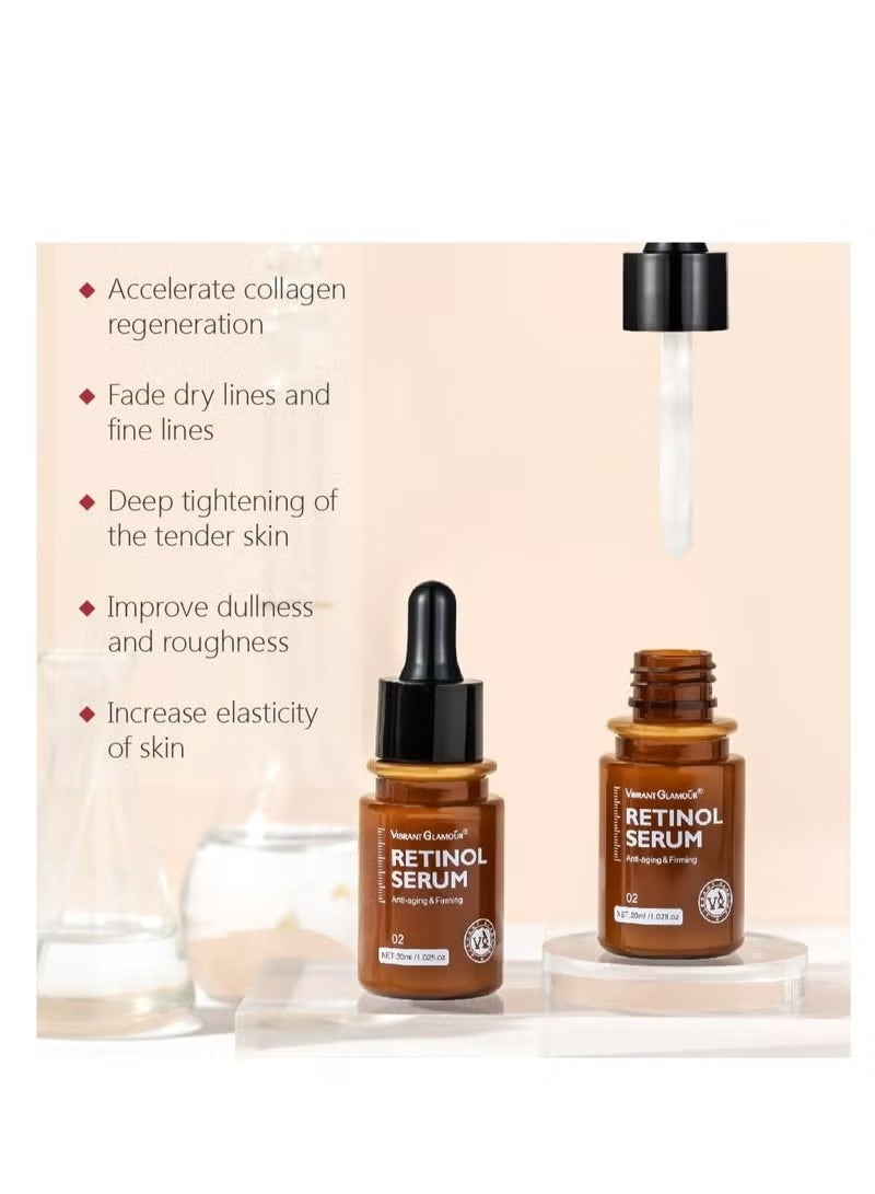 فايبرنت جلامور سيروم الوجه الريتينول 30 مل لمحاربة الشيخوخة وإصلاح التجاعيد وترطيب البشرة وإزالة البقع الداكنة لعلاج الخطوط الدقيقة - Image 4