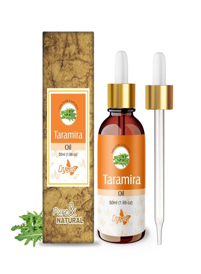 Crysalis Taramira (Eruca Vesicaria Ssp. Sativa) Oil |100% Pure & Natural Undiluted Essential Oil Organic Standard /Taramira Oil For Healthy Hair & Skin /Removes Dandruff -50Ml With Dropper - Image 1