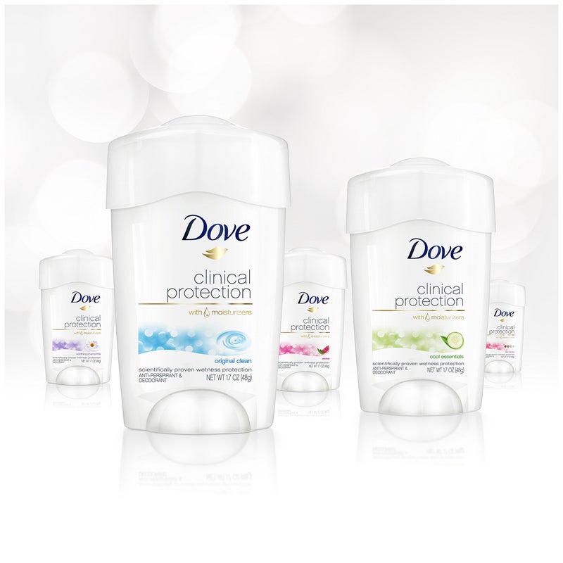 Dove مزيل العرق دوف للحماية السريرية، نظافة أصلية، 1.7 أونصة - Image 4