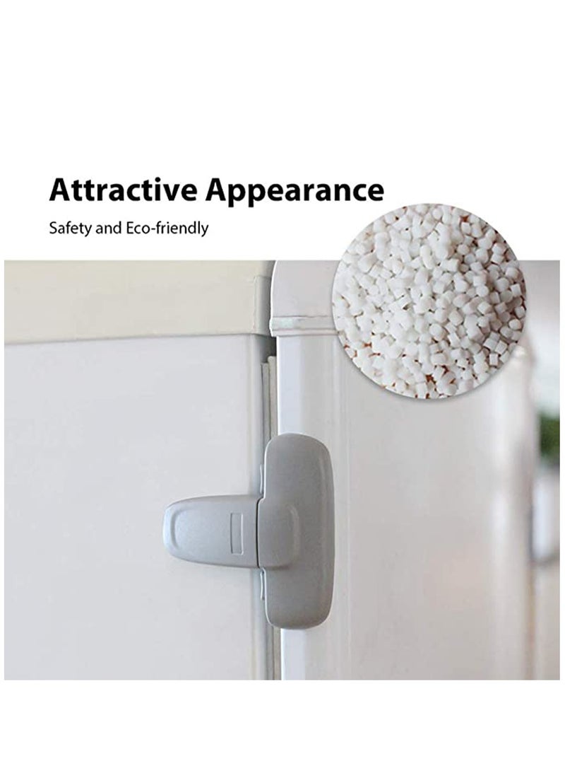 Excefore Child Proof Safety Locks Baby Proofing Cabinet Lock with 3M Adhesives Adjustable Strap Latches to Cabinets, Drawers, Cupboard, Oven, Fridge, Closet Seat, Door, Window - Image 4