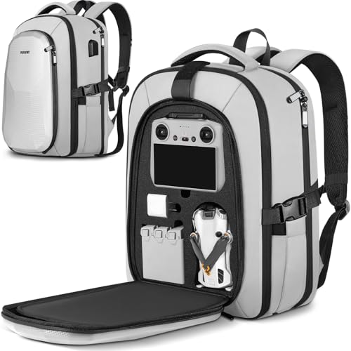 PEKREWS Mini 4 Pro Case Mini 34 Pro Waterproof Hard Carrying Case Large Drone Bag Fits 156 Inch Laptop Travel Backpack for DJI RC 2RCN3N2N1 Controller Fly More Combo and Drone Accessories - Image 1