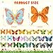KVCSYAW 24 PCS Plastic Butterflies Toy Butterfly Action Figures Art Toys 24 Styles Colorful Lifelike Interactive Butterfly Decoration for Kindergarten School Education and Animal Themed Party Decor - Image 4