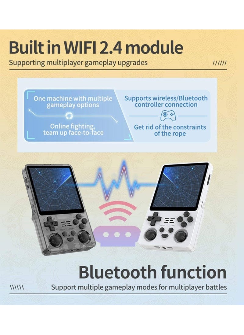 Powkiddy - RGB20SX Handheld Game Console with 10000 Gmaes, 4-Inch IPS Open Source Linux Retro Portable Gaming Console, 5000Mah Battery Handheld Emulator Gift for Kids Adults (Blue, 64GB) - Image 1